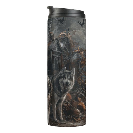 アラスカンマラムートハロウィンナイトドギーディライト タンブラー (回転右)