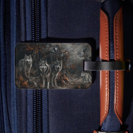 アラスカンマラムートハロウィンナイトドギーディライト ラゲッジタグ (裏面インサイチュ2)