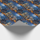 アラスカンマラムートハロウィン不気味 ラッピングペーパー (角)