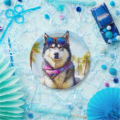 アラスカンマラムートビーチ、夏の贈り物 ペーパープレート (パーティー)