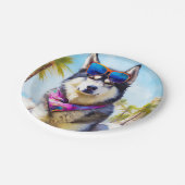 アラスカンマラムートビーチ、夏の贈り物 ペーパープレート (アングル)