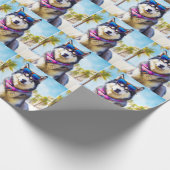 アラスカンマラムートビーチ、夏の贈り物 ラッピングペーパー (角)