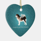 アラスカンマラムートペットロスデザイン セラミックオーナメント (右)