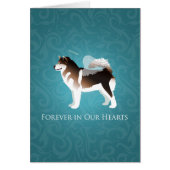 アラスカンマラムートペットロス同情カード (正面)