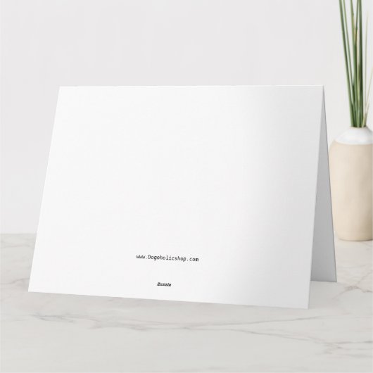 アラスカンマラムートホリデーベーキング:フェスティバルクリスマス カード (裏面)