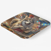 アラスカンマラムートホリデーベーキング:フェスティバルクリスマス ペーパープレート (傾斜あり)