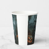 アラスカンマラムートライディングオートバイハロウィーン怖い 紙コップ (右)