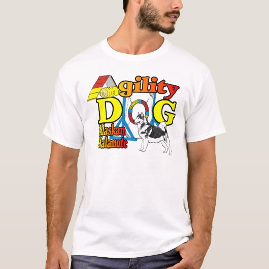 アラスカンマラムート機敏性ギフト Tシャツ (正面)