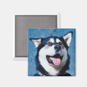 アラスカンマラムート磁石 マグネット (正面/裏面)