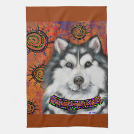 アラスカンマラムート キッチンタオル