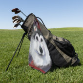 アラスカンマラムート     ゴルフタオル (グリーン)