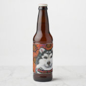 アラスカンマラムート ビールラベル (正面)