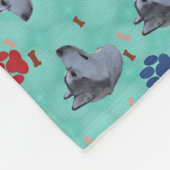 アラスカンマラムート フリースブランケット (角)