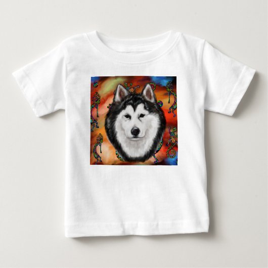 アラスカンマラムート ベビーTシャツ (正面)