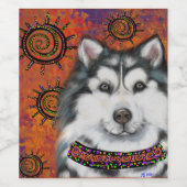 アラスカンマラムート ワインラベル (シングルラベル)