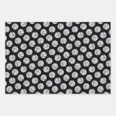 アラスカンマラ絵を描ムートのマリースドッグアート ラッピングペーパーシート (正面3)