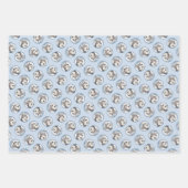 アラスカンマラ絵を描ムートのマリースドッグアート ラッピングペーパーシート (正面)