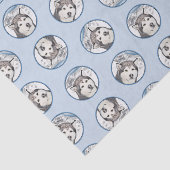 アラスカンマラ絵を描ムートのマリースドッグアート 薄葉紙 (詳細)