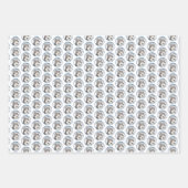 アラスカンマラ絵画ムテの – かわいいオリジナルドッグアート ラッピングペーパーシート (正面2)