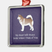 アラスカンマラ考えるムートドッグズオブユーデザイン メタルオーナメント (左)