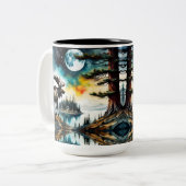 アラスカンムースオンマウンテンリッジ ツートーンマグカップ (正面左)