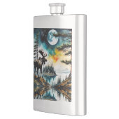 アラスカンムースオンマウンテンリッジ フラスク (左)