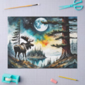 アラスカンムースオンマウンテンリッジ 薄葉紙 (クラフト)