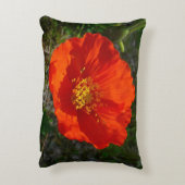 アラスカンレッドポピーカラフルの花 アクセントクッション (裏面(縦))