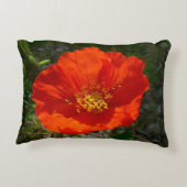 アラスカンレッドポピーカラフルの花 アクセントクッション (裏面)