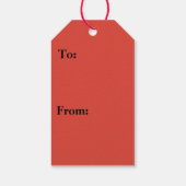 アラスカンレッドポピーカラフルの花 ギフトタグ (裏面)