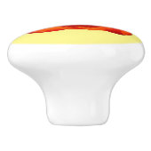 アラスカンレッドポピーカラフルの花 セラミックノブ (側面)