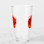 アラスカンレッドポピーカラフルの花 タンブラーグラス (左)