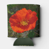 アラスカンレッドポピーカラフルの花 缶クーラー (裏面)