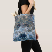 アラスカンワイルドライフベアズトート トートバッグ (クローズアップ)