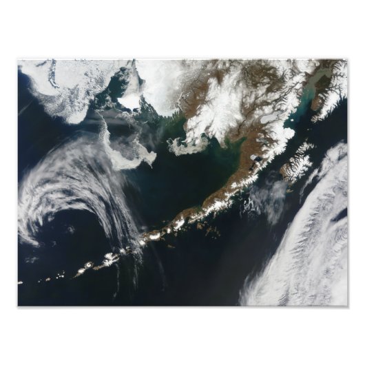 アラスカン半島とアリューシャン諸島 フォトプリント            (正面)