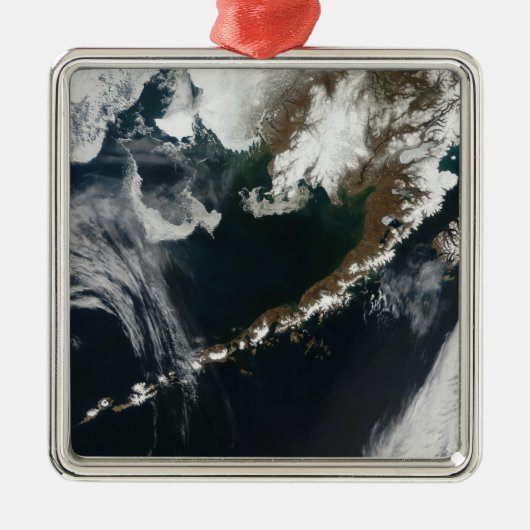 アラスカン半島とアリューシャン諸島 メタルオーナメント (正面)