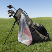 アラスカン極熊アメリカ国旗 ゴルフタオル (グリーン)