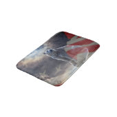 アラスカン極熊アメリカ国旗 バスマット (アングル)