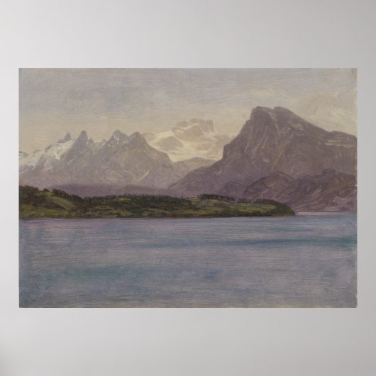 アラスカン海岸距離アルバート・ビエルシュタット, 1889 ポスター (正面)