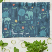 アラスカン窓キッチンタオルからの眺め キッチンタオル (折り畳み)