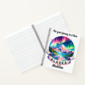 アラスカン素晴らし山頂のオーロラ ノートブック (内部)