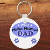 アラスカン誇りを持ったマラムテパパ キーホルダー (正面)