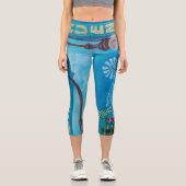 アラスカン4番海辺。マーキーの転覆レギンス カプリレギンス (正面)