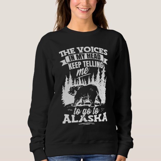 アラスカン・ウィルダネス アラスカ バケーション スウェットシャツ (正面)
