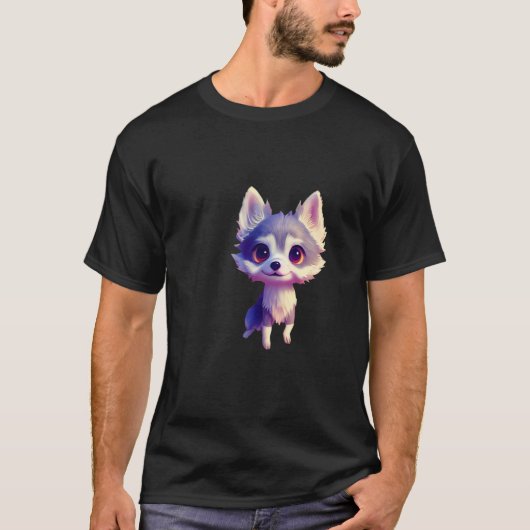アラスカン・クリー・カイ犬 Alaskan Klee Kai Tシャツ (正面)