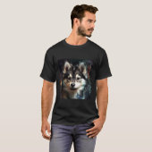 アラスカン・クリー・カイ 宇宙 Tシャツ (正面フル)