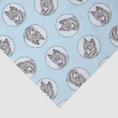 アラスカン・クレー・カイAKKハスキー絵を描の可愛いドッグアート 薄葉紙 (詳細)