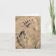 アラスカン・グリズ・トラックス - 4" x 5.6" ノートカード