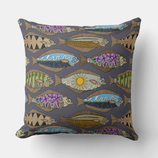 アラスカン・ハアリー・ダスク クッション (正面)