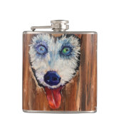 アラスカン・ハスキーの犬のフラスコ フラスク (正面)